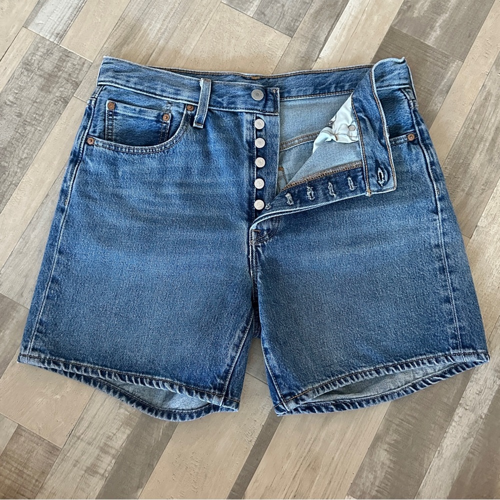 Levi's 501 Mid Thigh Denim Jean Short Size 32
